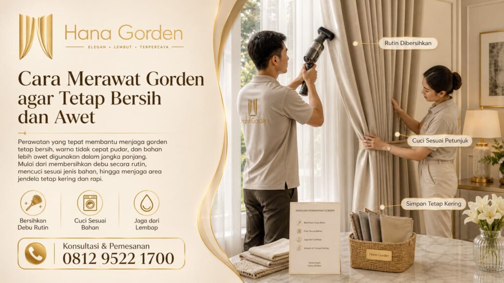 Cara Merawat Gorden agar Tetap Bersih dan Awet