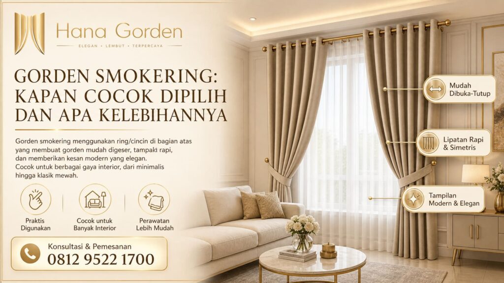 Gorden Smokering Kapan Cocok Dipilih dan Apa Kelebihannya