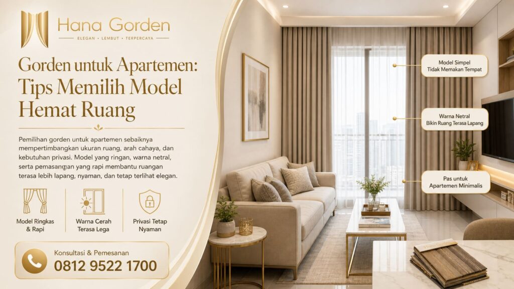 Gorden untuk Apartemen Tips Memilih Model Hemat Ruang