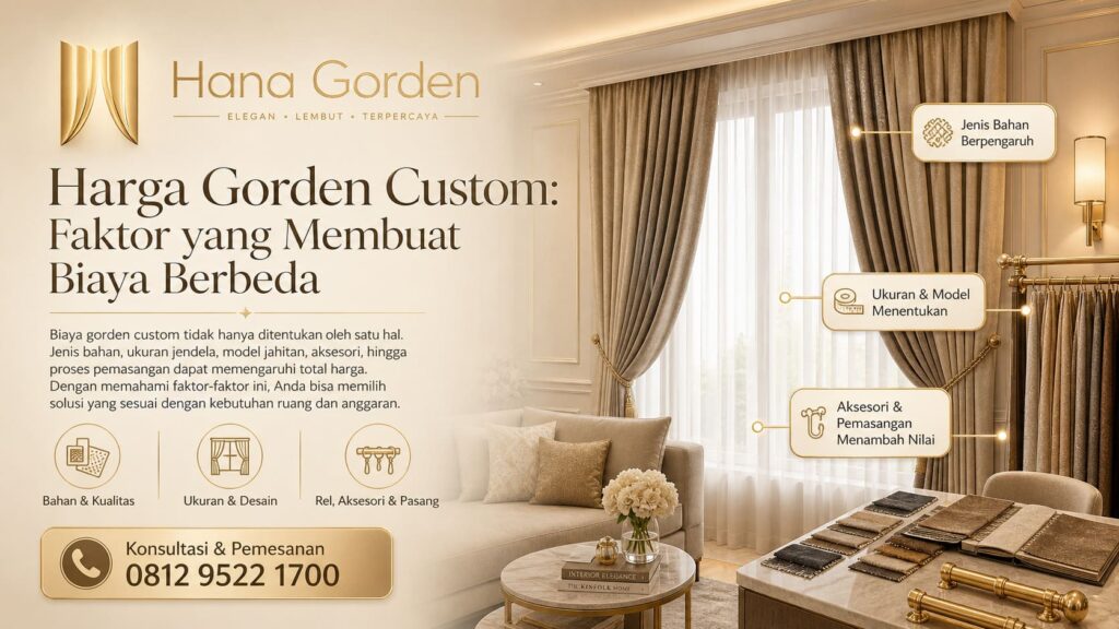 Harga Gorden Custom Faktor yang Membuat Biaya Berbeda
