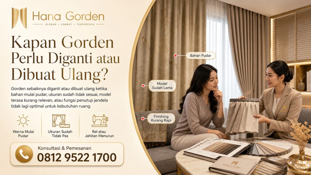 Kapan Gorden Perlu Diganti atau Dibuat Ulang