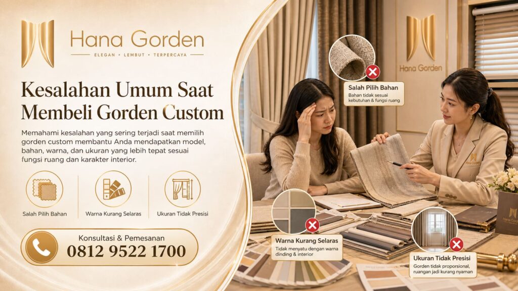 Kesalahan Umum Saat Membeli Gorden Custom