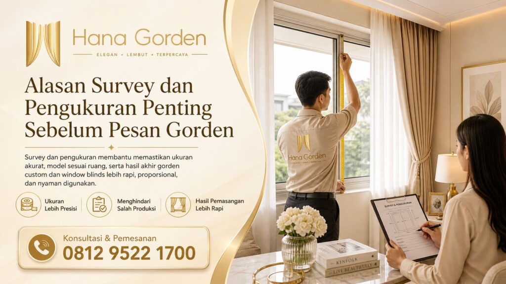 Alasan Survey dan Pengukuran Penting Sebelum Pesan Gorden