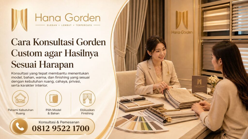 Cara Konsultasi Gorden Custom agar Hasilnya Sesuai Harapan