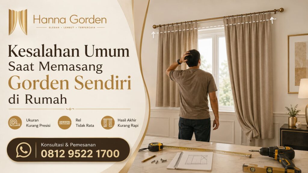 Kesalahan Umum Saat Memasang Gorden Sendiri di Rumah