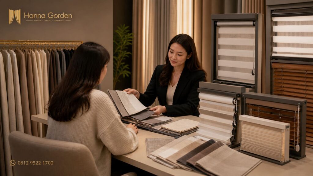 Konsultasi Model & Bahan Gorden & Window Blinds